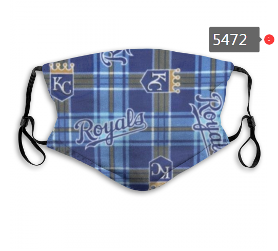 2020 MLB Kansas City Royals #4 Dust mask with filter->mlb dust mask->Sports Accessory